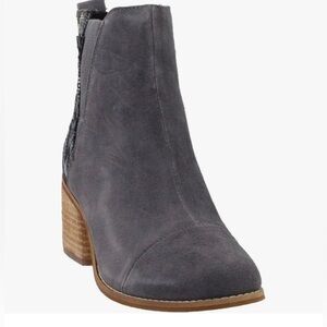 Toms Women’s Esme Boot in Forged Iron Grey Suede Size 10